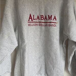 Lee Gray Crewneck Sweater with Red Embroidery